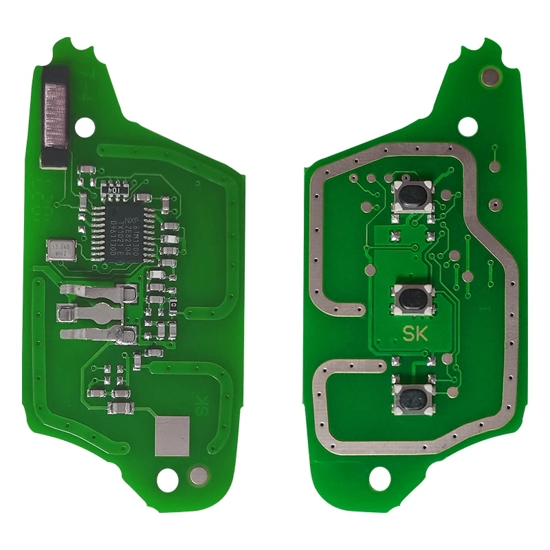 XNRKEY 3 Button Car Flip Remote Key PCF7961M/4A Chip 433Mhz for Mercedes Benz Smart Fortwo 453 Forfour 2015-2017 Car Key