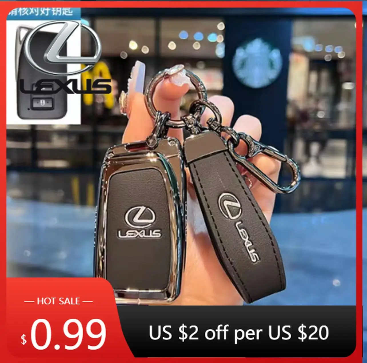 

Interior Stickers Suitable For Lexus A B LX600 Keycase, New Lexus LX570 Dedicated Car Keycase