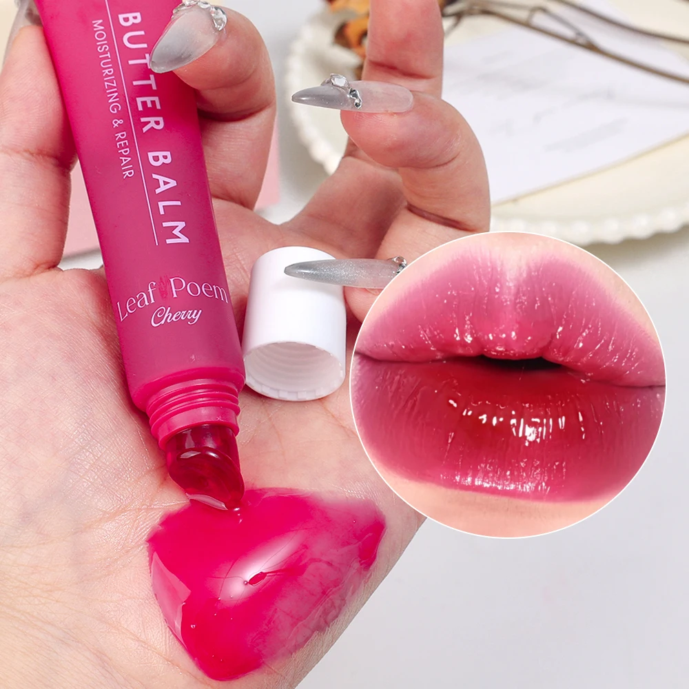 Soft Tube Red Plumping Lip Gloss Moisturizing Long-lasting Mirror Jelly Clear Shiny Lip Balm Liquid Lipstick Beauty Lips Makeup