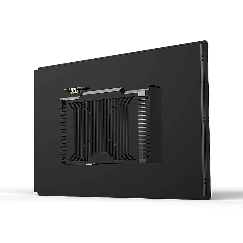 23.6 Inch All-In-One PC Panel Screen IP65 Waterproof Embedded Cpacitive Touc Win10 RS232 RJ45 Metal Shell for Indoor Outdoor Use