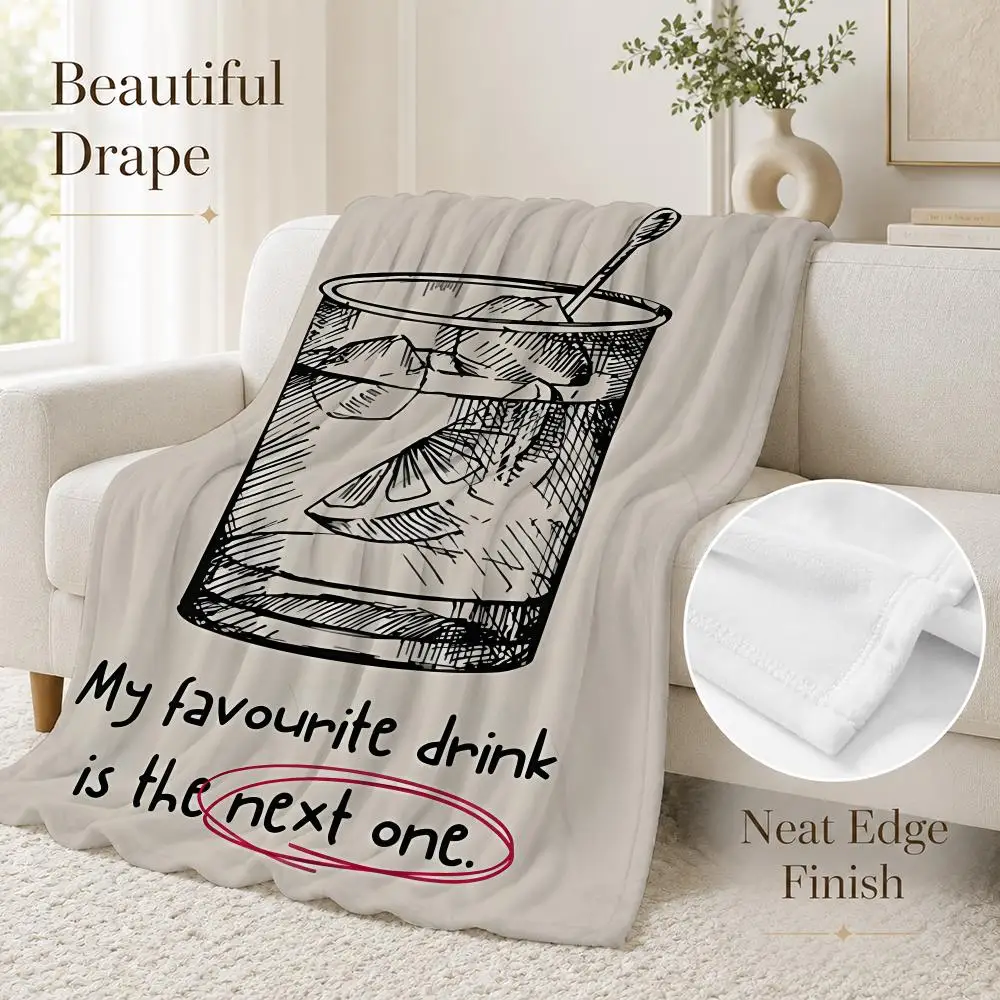ChimBar Cart Prhonneur Retro Throw Blanket Soft Flannel Throw Lightweight Summer Home Nap for Office Travel Sofa Bed
