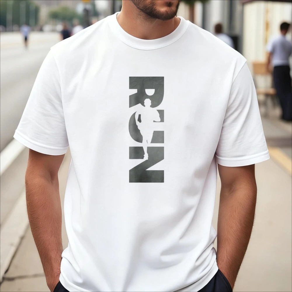 Run Runner Running Graphic Printed Vintage Style T-Shirt Summer Daily Men Women Casual Fashion T-Shirt O-neck Short Sleeve Tees
