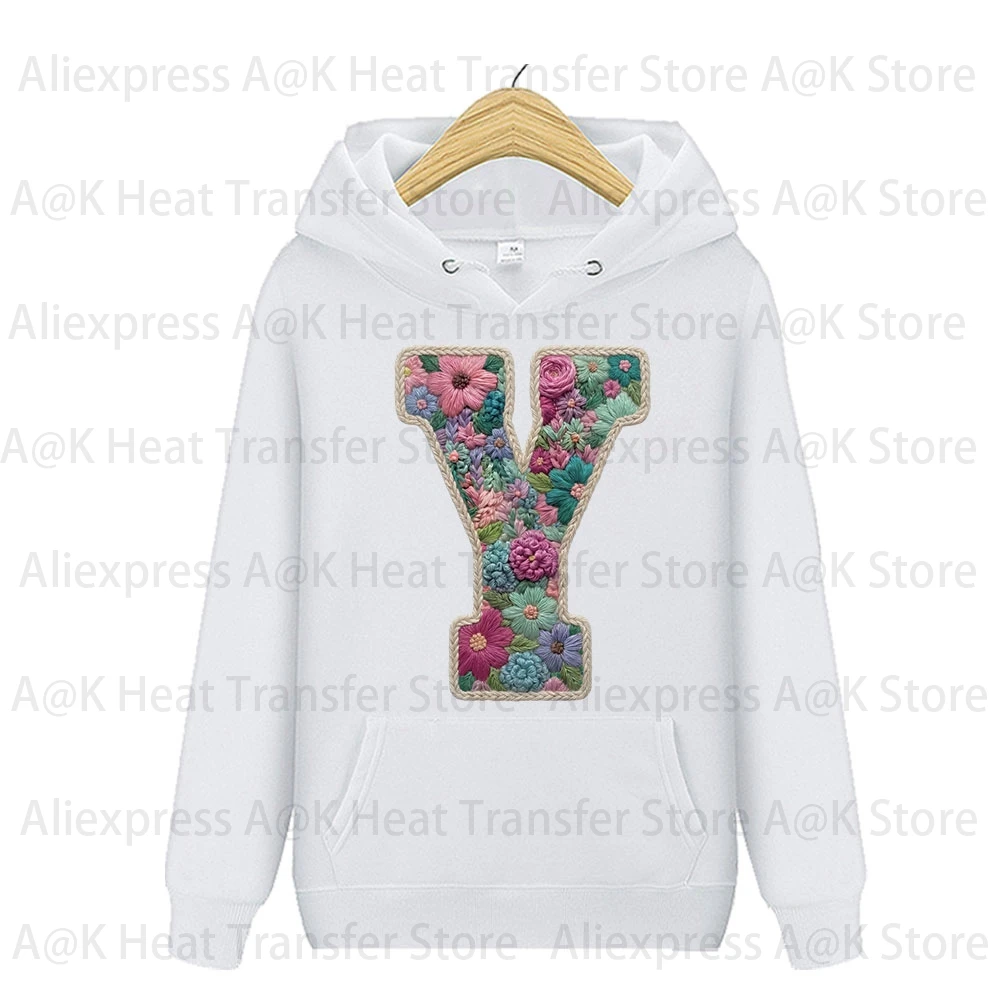 Floral Letter Bow Iron On Heat Transfer Patches DIY Clothing Appliques for T-Shirt Hoodie Bag Custom Decorative Iron-on Stickers view 3