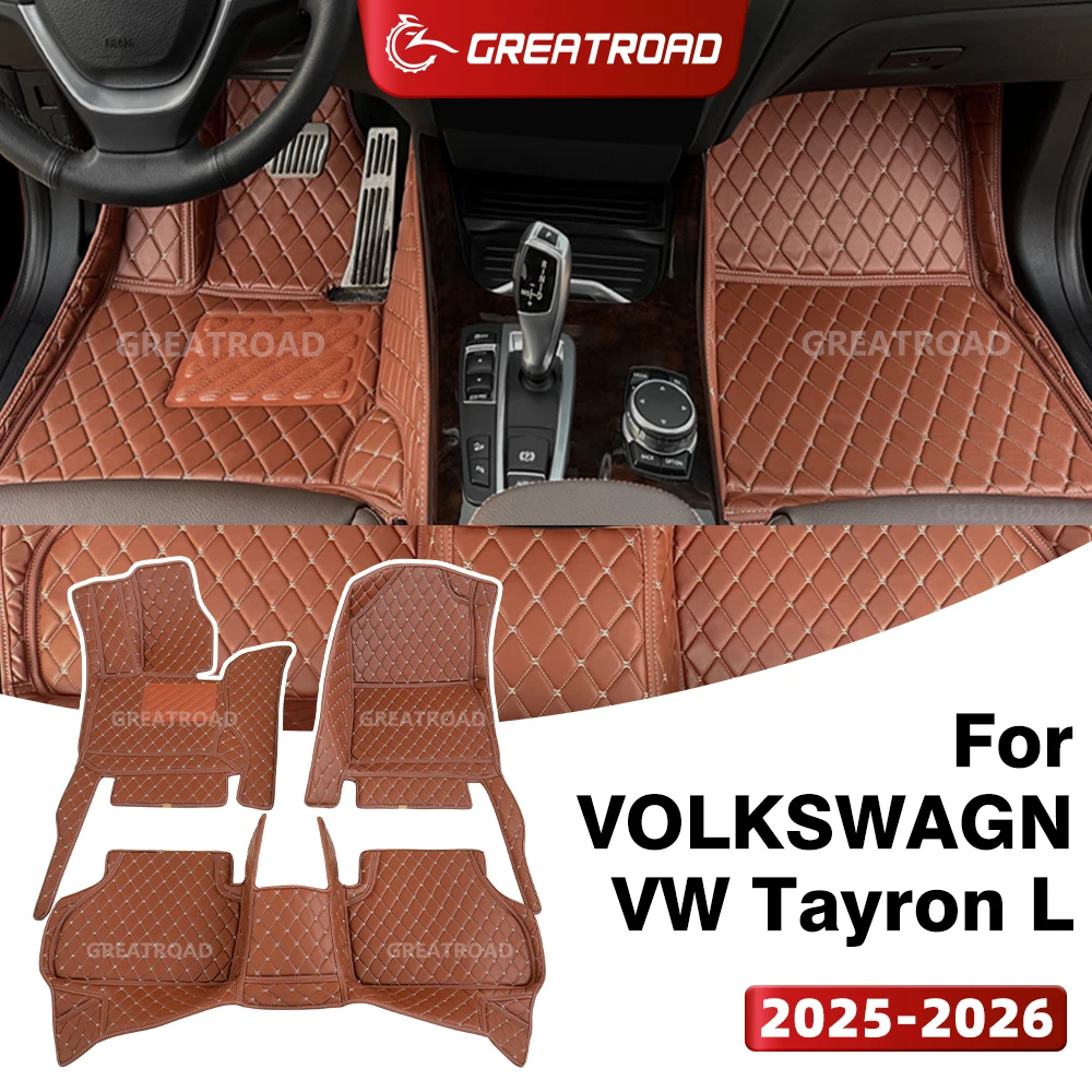 

Автомобильные коврики GREATROAD для VOLKSWAGEN VW Tayron L (5-местный) 2025-2026, на заказ, для салона автомобиля