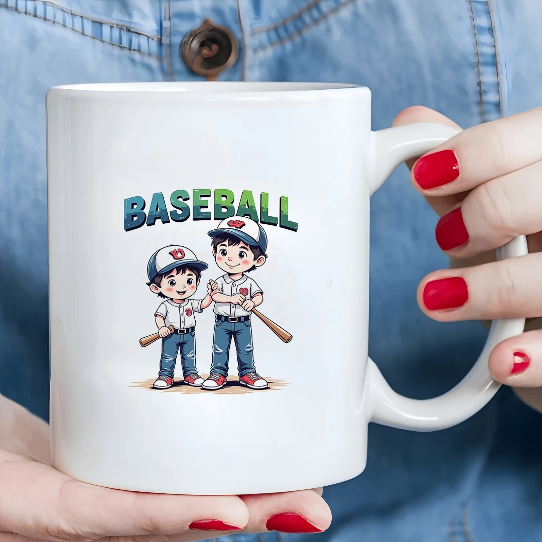 

Baseball Hero 11oz Cup Cartoon Kid-Friendly Cup Parent-Child Christmas Gift Essential Cup for Office and Home