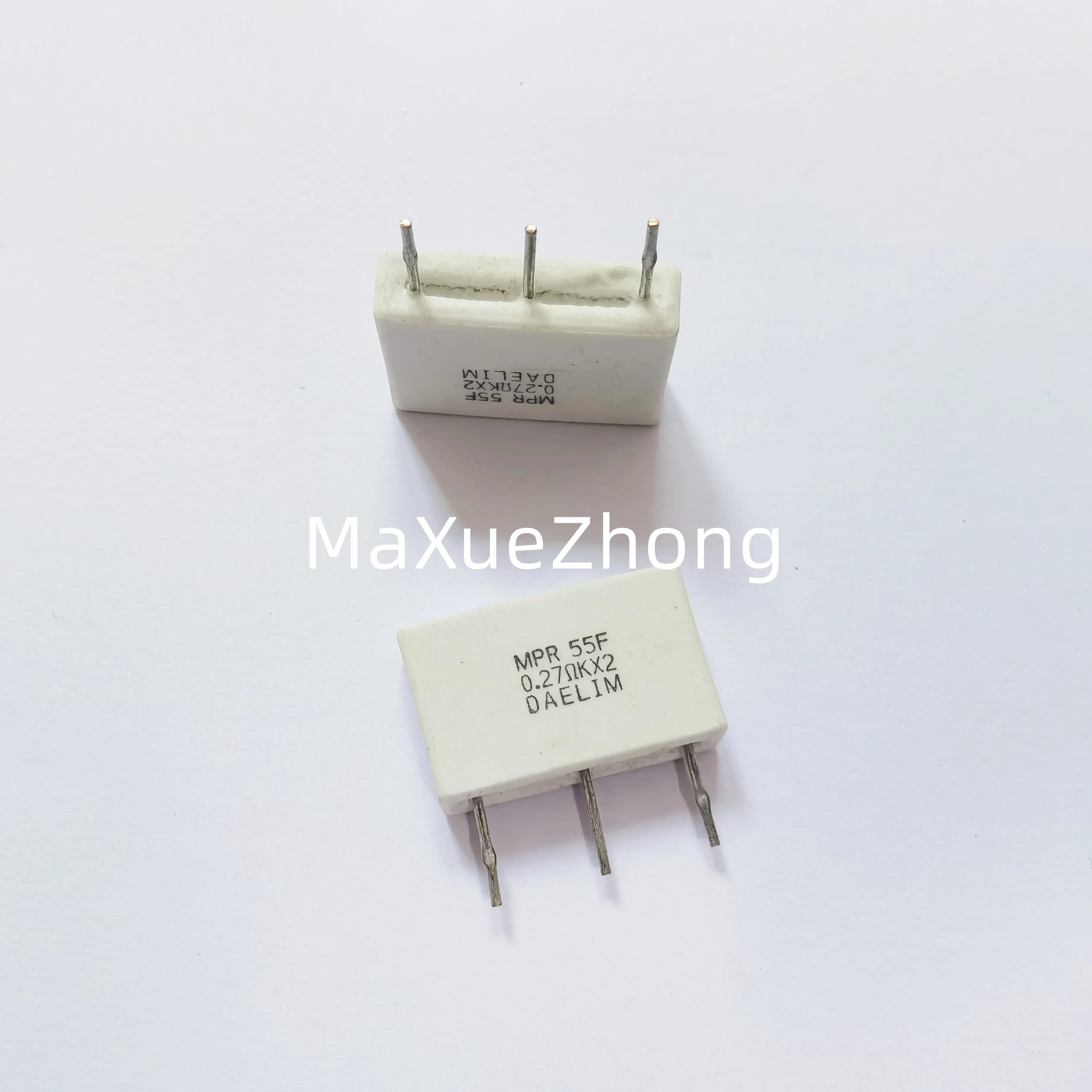 Original new 100% MPR55F 5W 0.27R 0.27Rkx2 10% inductionless ceramic cement resistance 3pin (Inductor)