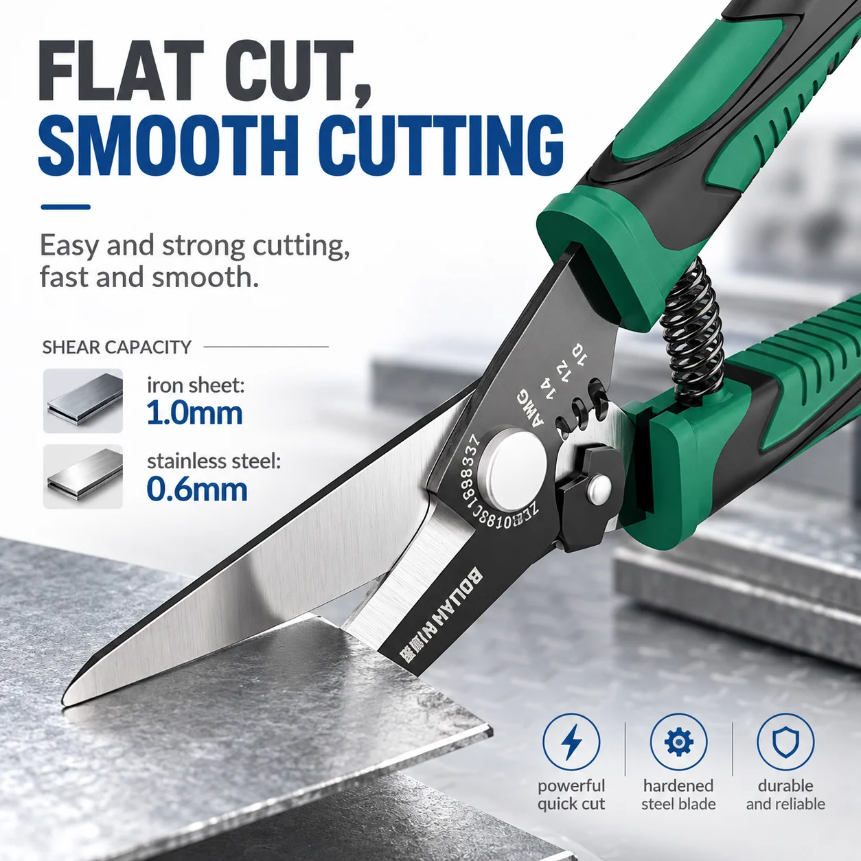 Iron Scissors Stainless Steel Shears Wire Elbow Slot Straight Tin All-purpose Multi-purpose Aviation Bandage Barber Battery Rail