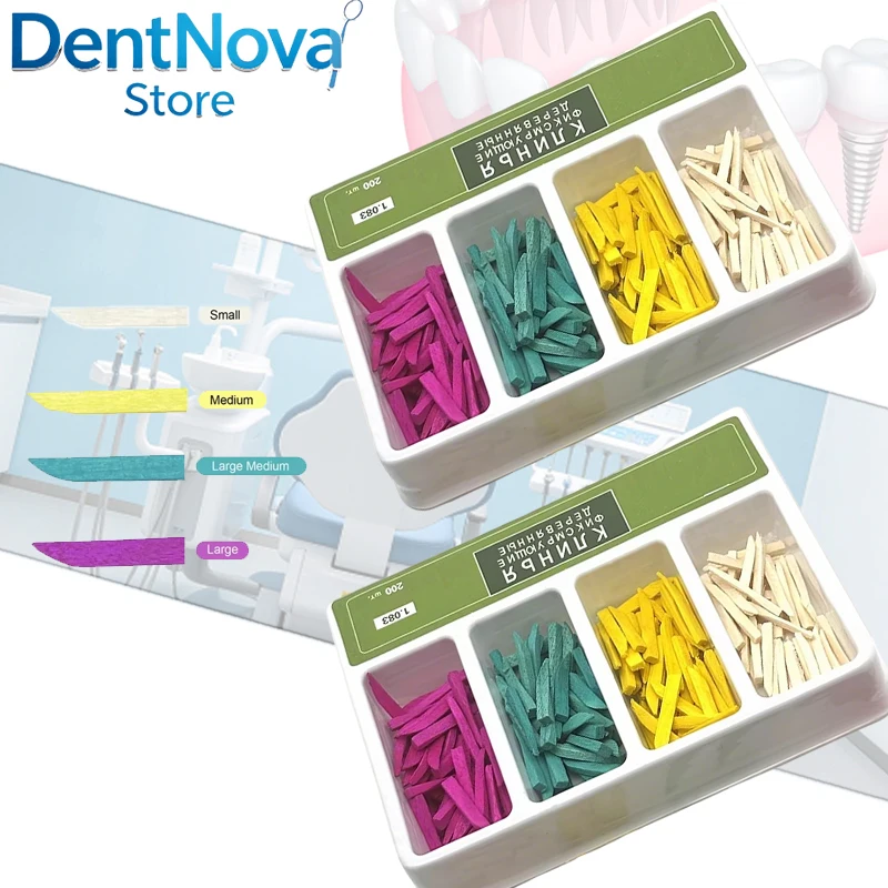 

Dental Fixing Wedges 400PCS Disposable Wooden Interdental Wedges Dental Tools Tooth Restoration