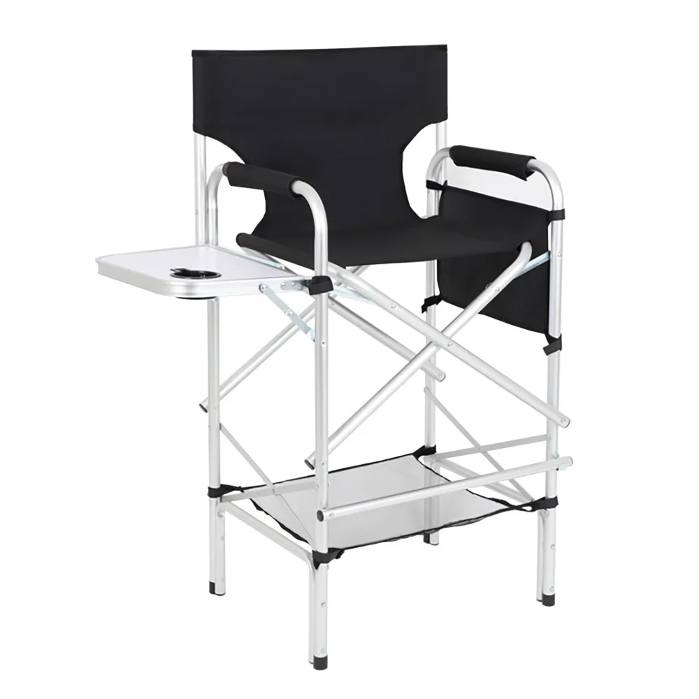 

Popular outdoor folding backrest beach chair recreational fishing camping outdoor double tube heightening with table board