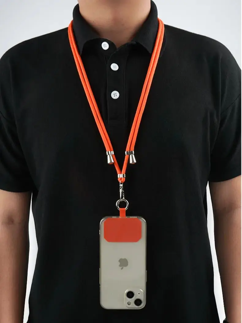 Lanière à bandoulière pour collier, réglage universel du téléphone portable, longue corde de suspension avec Clip, lanière Anti-perte