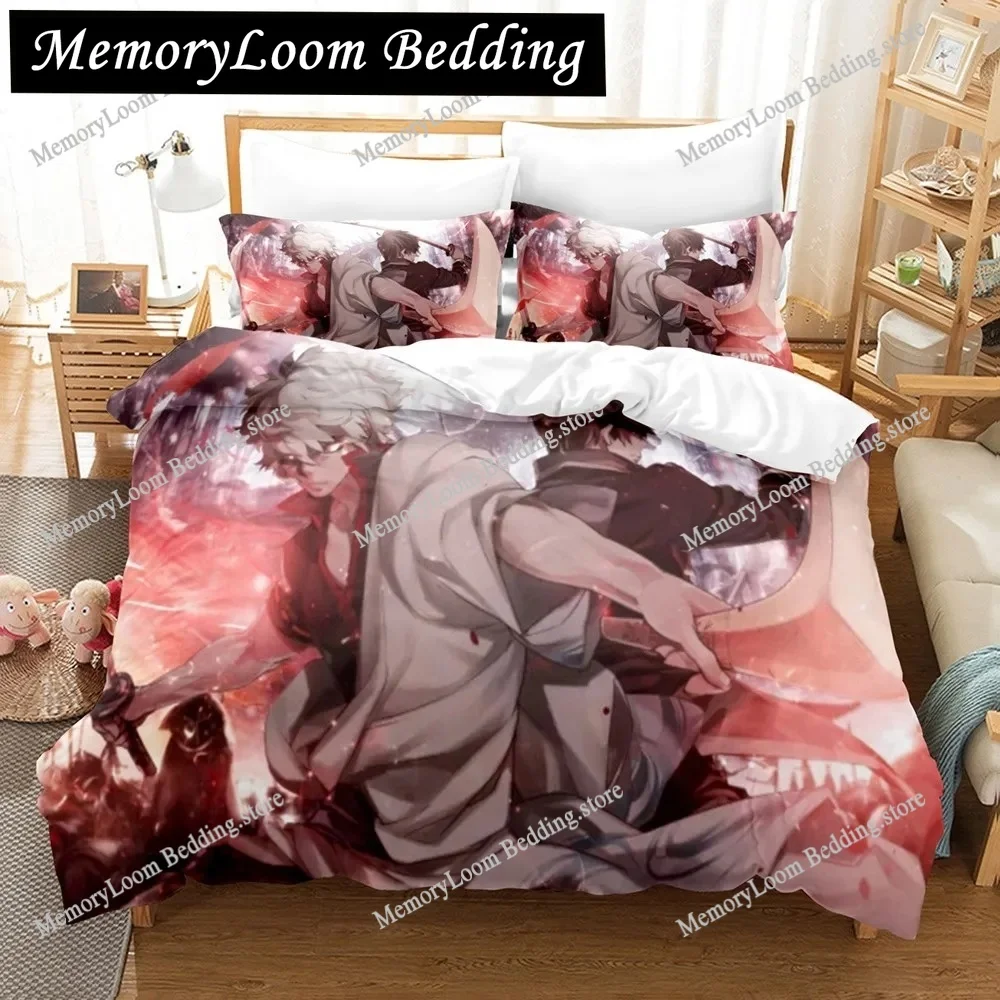 Fashion Vibrant 3D Print Anime Gintama Bedding Set Single-Twin-Full-Queen-King Size Adult Kid Bedroom Stylish Duvet Cover Sets