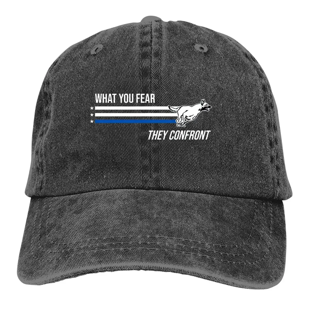 What You Fear They Confront Baseball Cap Men Hats Women Visor Protection Snapback Belgian Malinois Caps