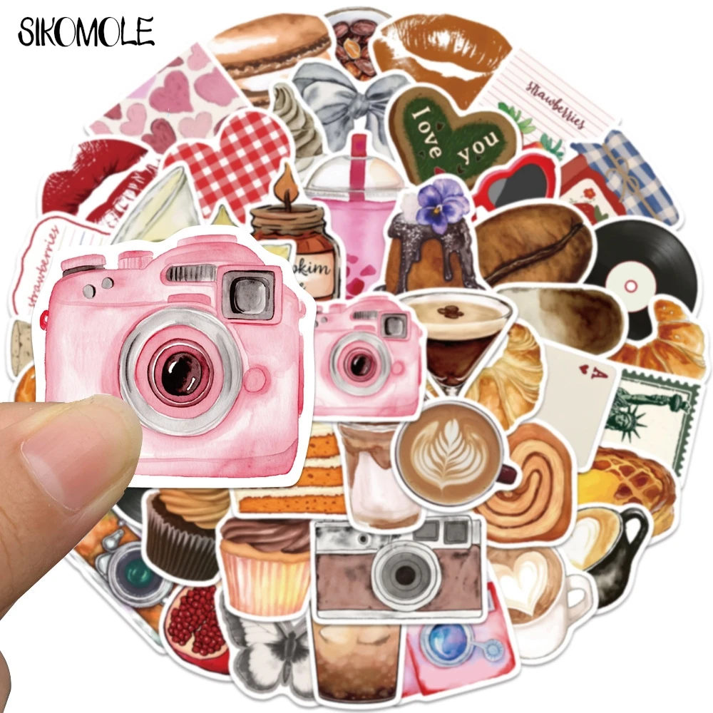 10/30/60PCS Pinterest Ispirato Estetico Divertimento Adesivi INS Cartoon Carino Decalcomanie FAI DA TE Laptop Skateboard Impermeabile Graffiti adesivo