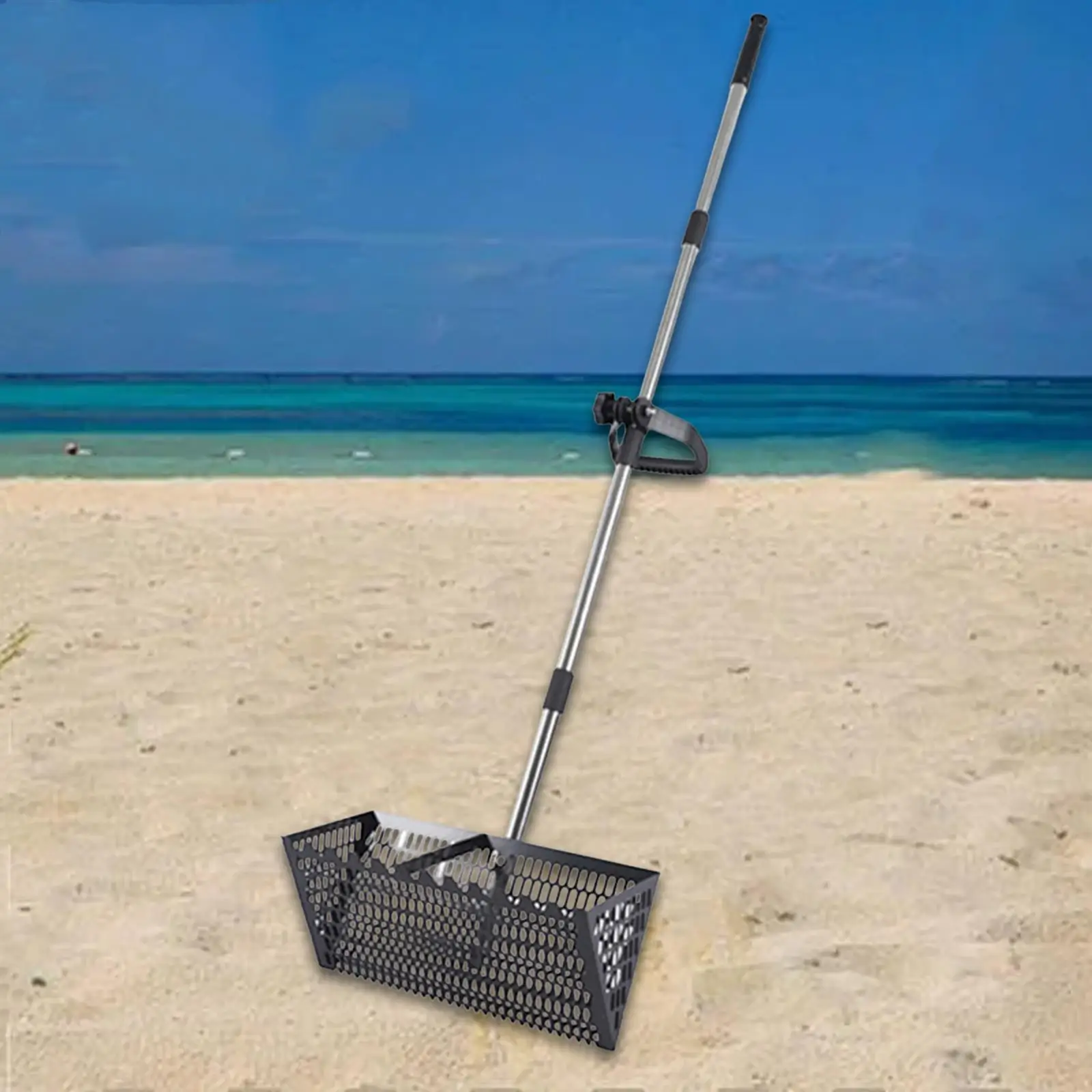 Sand Rake Wide Basket Cat Litter Sifter Durable Stainless Steel Deep Spade for Travelling Use