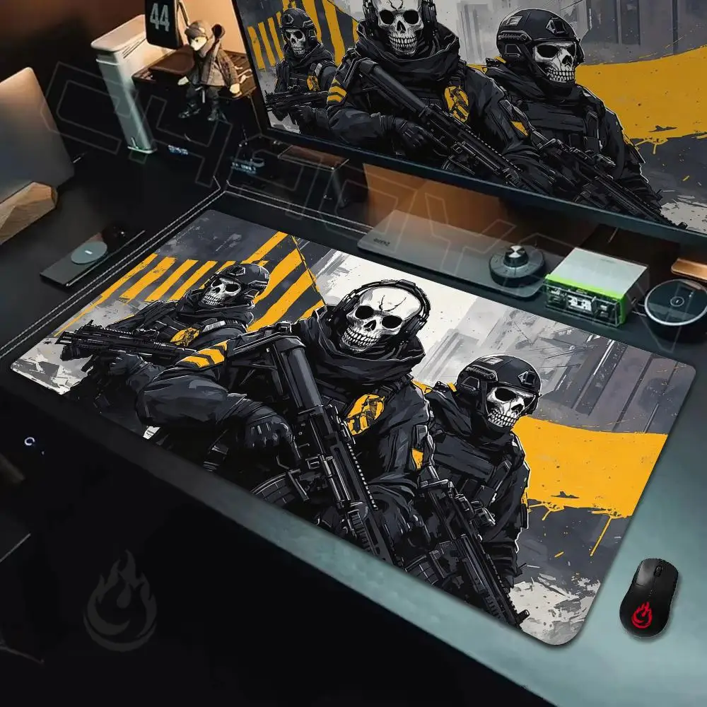 Tactical Skeleton Soldier Mouse Pad Large Computer Office Game Table Mats Rubber Anti-slip XXL Mouse Mat HDP Long Desk Pads