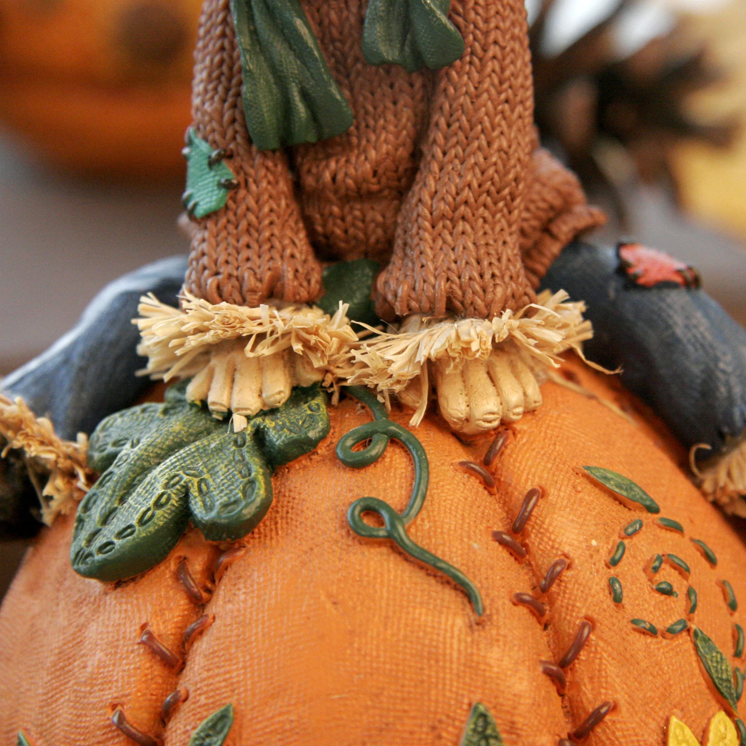 Pumpkin Crafts Decor Simulation Sculpture Desktop Lawn Harvest Festival Resin Window Scene Decorations Holiday Ornaments Gift