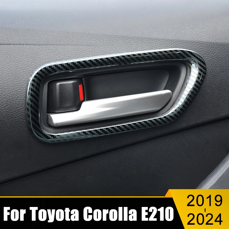 

For Toyota Corolla E210 2019 2020 2021 2022 2023 2024 Stainless Car Interior Door Handle Bowl Frame Cover Trim Strips Sticker