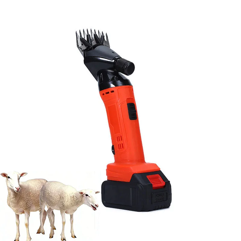 High-Powered Electric Sheep Shears Wireless Rechargeable Goat Wool Clippers Sheep Shearing Machine Animal Trimmer Farm Tools