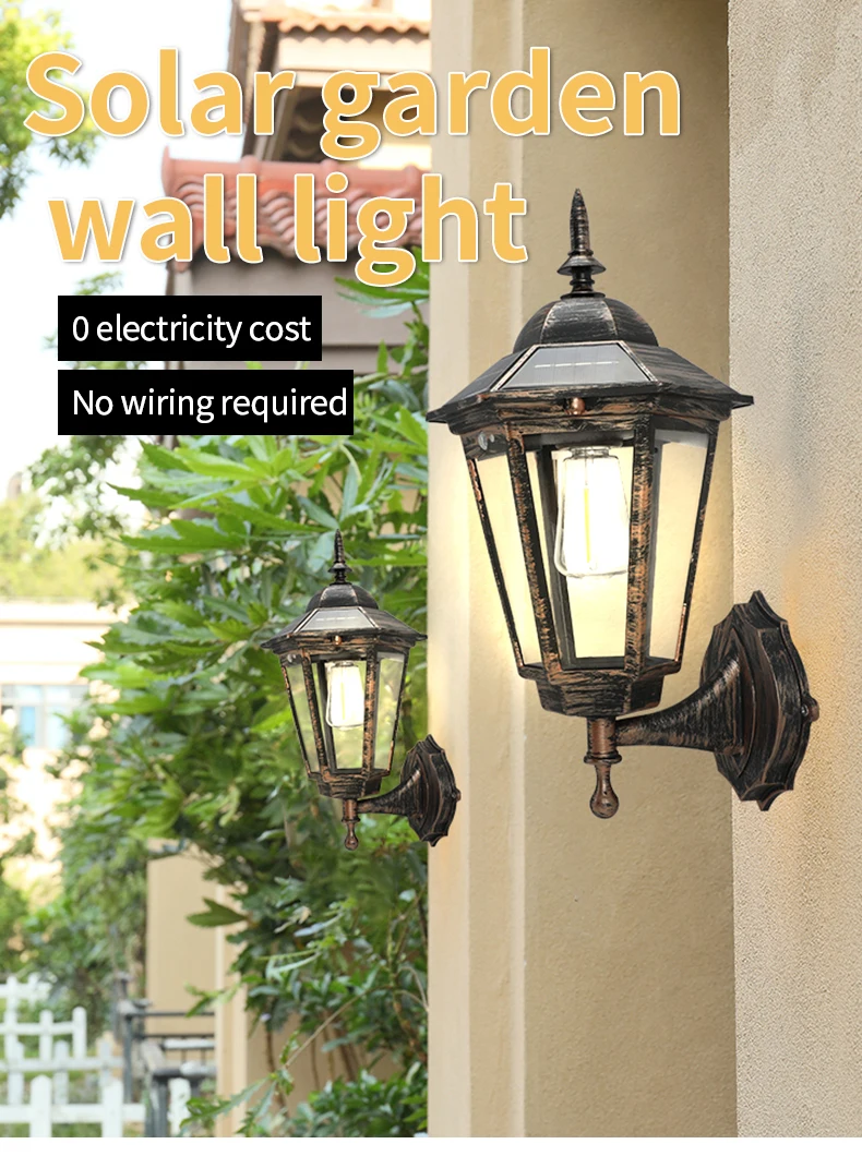 1PC Retro Landscape Solar Pathway Light Tungsten Filament Lamps Outdoor Garden Street Floor Decorative Solar Garden Led Lights