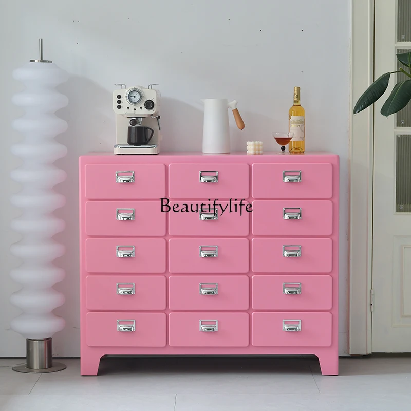 

*Japanese retro dining side cabinet living room bedroom storage decorative cabinet