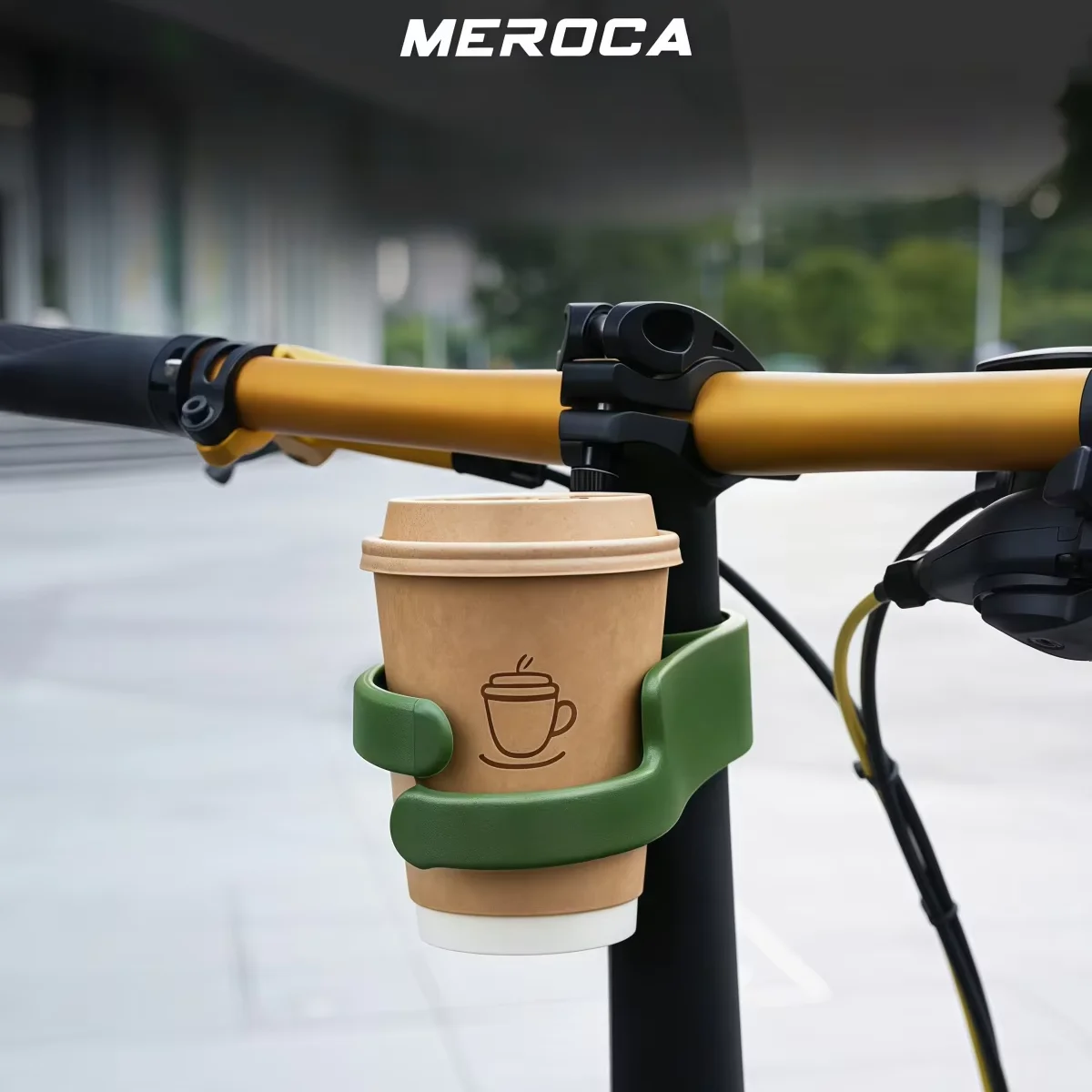 MEROCA Bicycle Quick-Release Cup Holder For Dahon / Brompton Folding Bike Bottle Cage - Fit 32-35mm Seatpost Black/Orange/Green - view 5