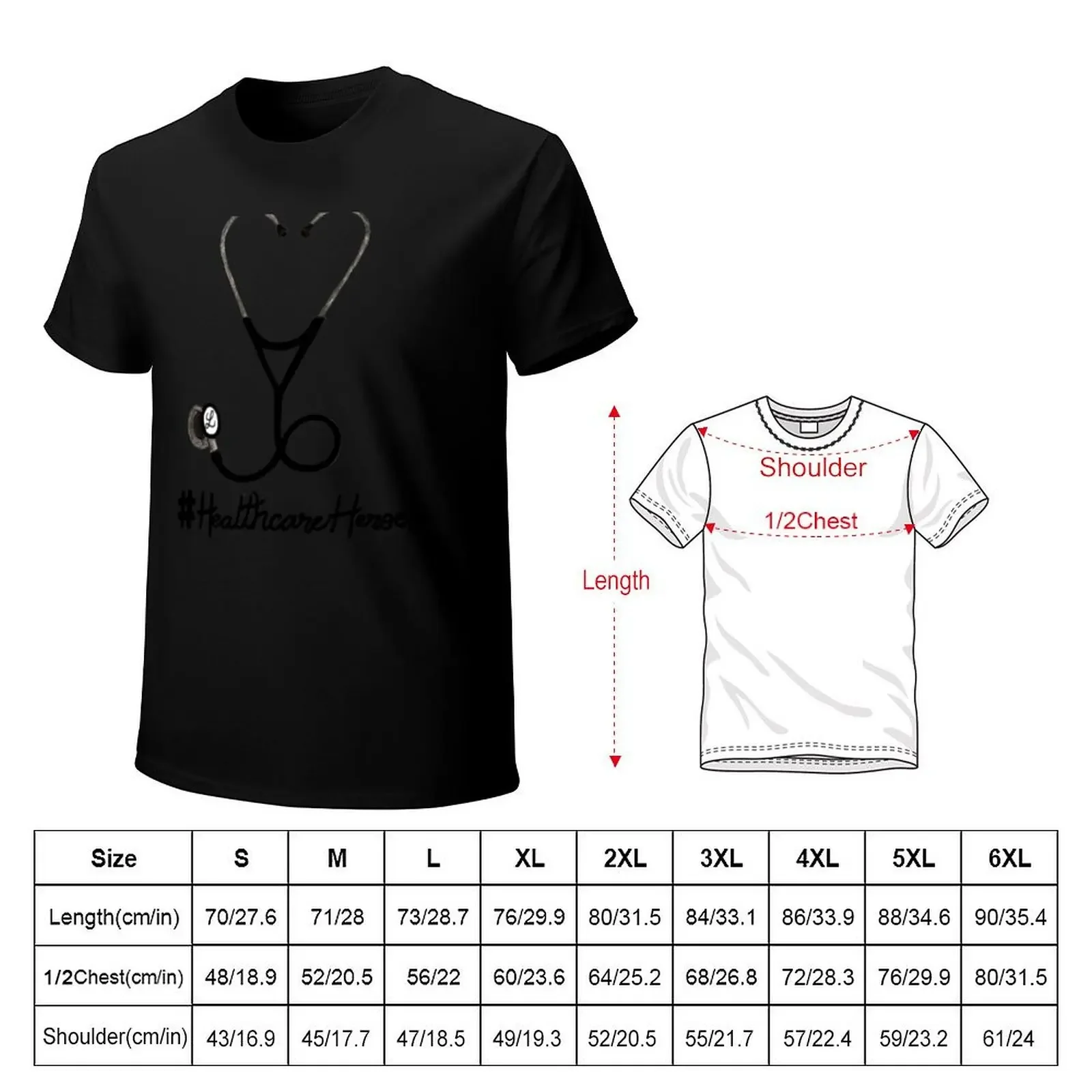 Healthcare Heroes T-Shirt blanks man clothes mens big and tall t shirts