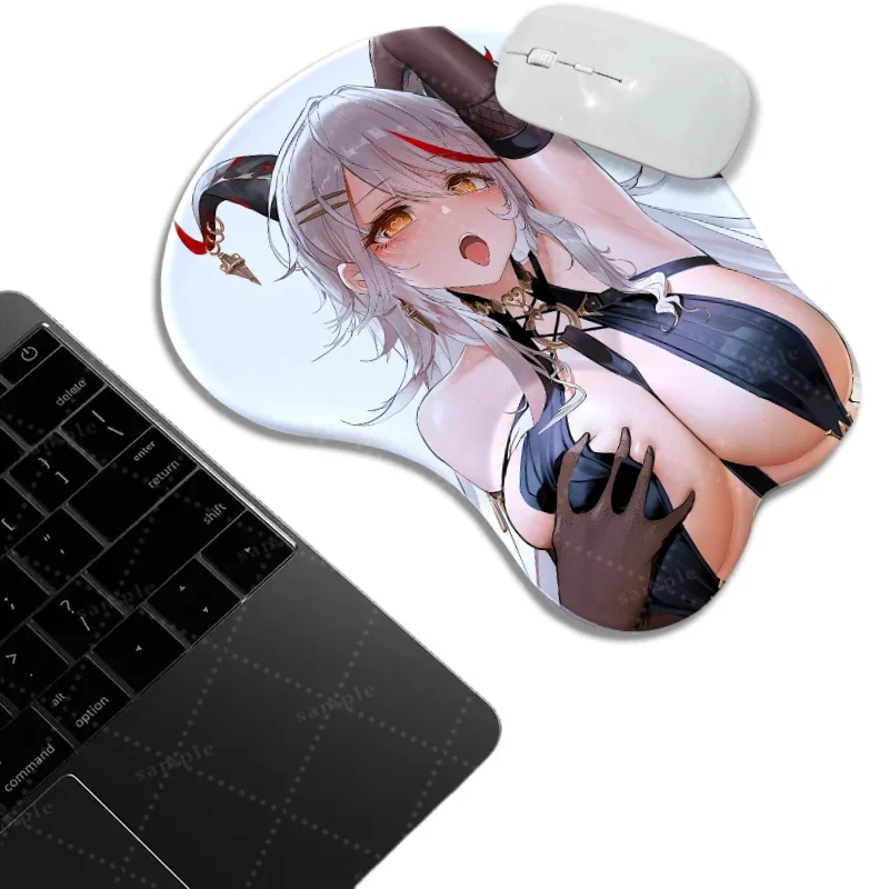 

Blister Packed Azur Lane Taegir Boobs Mouse Pad with 3d Nipples Oppai Wrist Rest Chest Mousepad Anime Desk Mat for Gamer