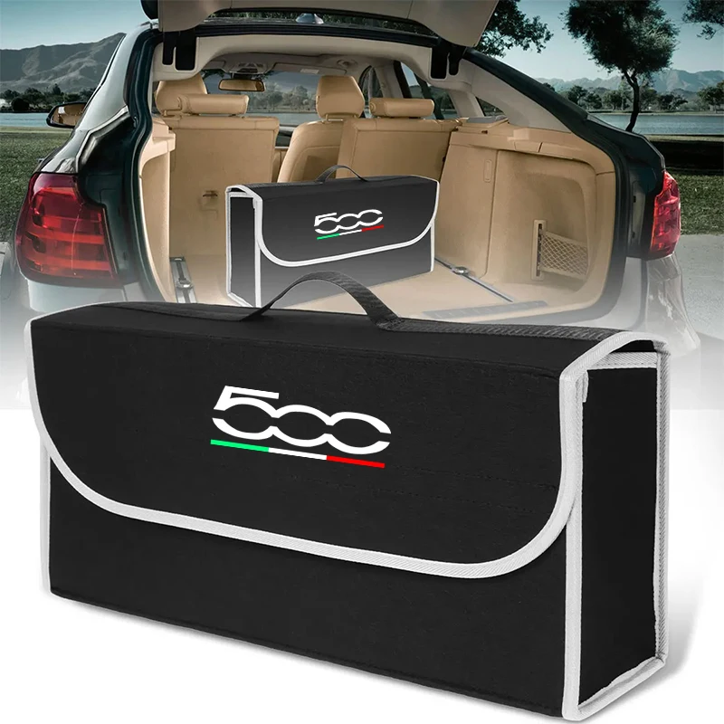 Car Organizer Anti Slip Compartment Boot Storage Tool Car Storage Bag For Fiat 500 Punto Uno Scudo Ducato Palio Car Accessories