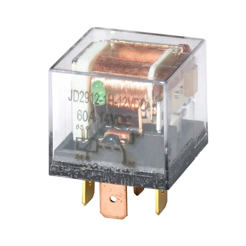 Automobile Control Relay Socket 12V/24V 60A 4-Pin 5-Pin Waterproof Sealed Car Relay