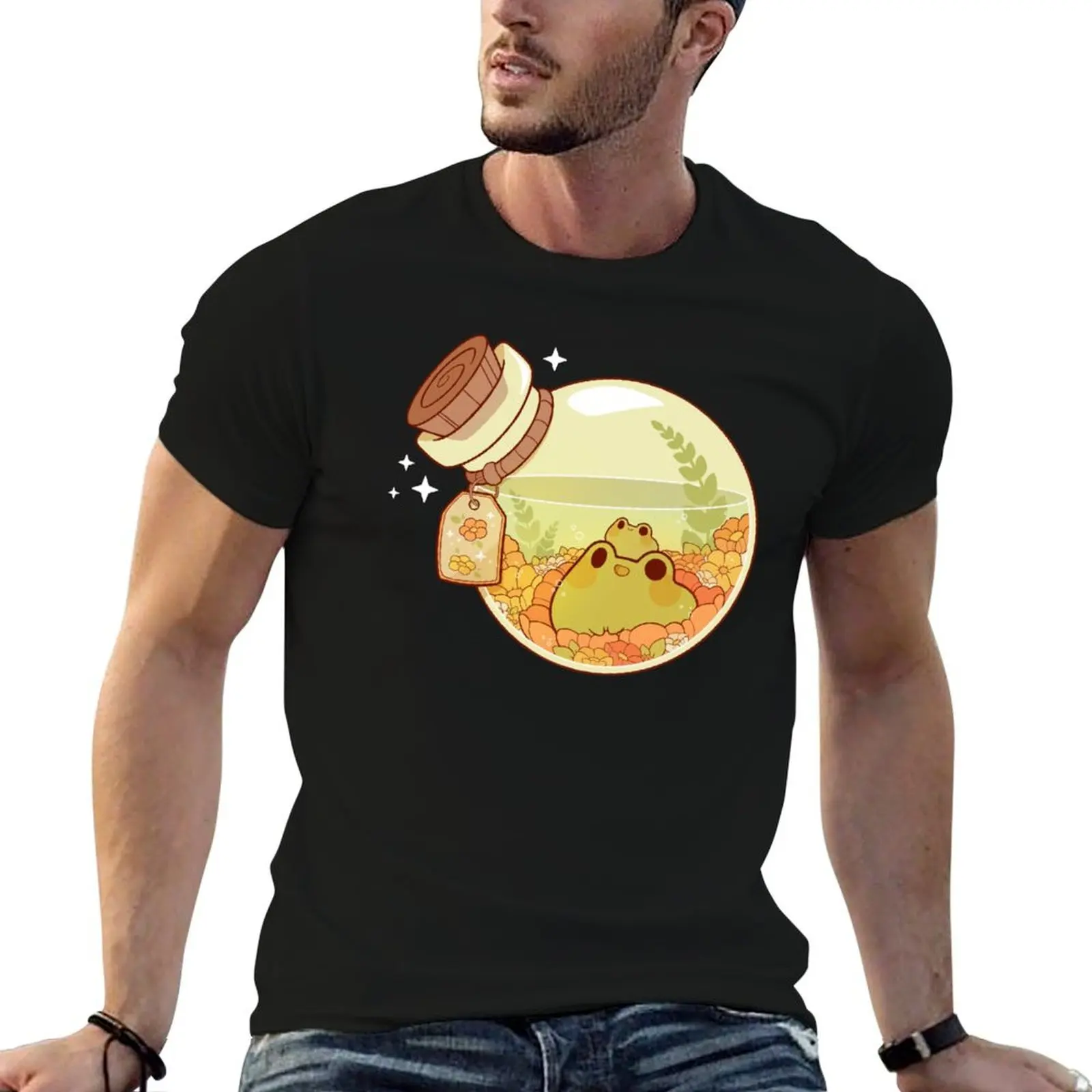 Camiseta Spring Potion para hombre, camisetas de algodón de lujo, camiseta de alta calidad para hombre