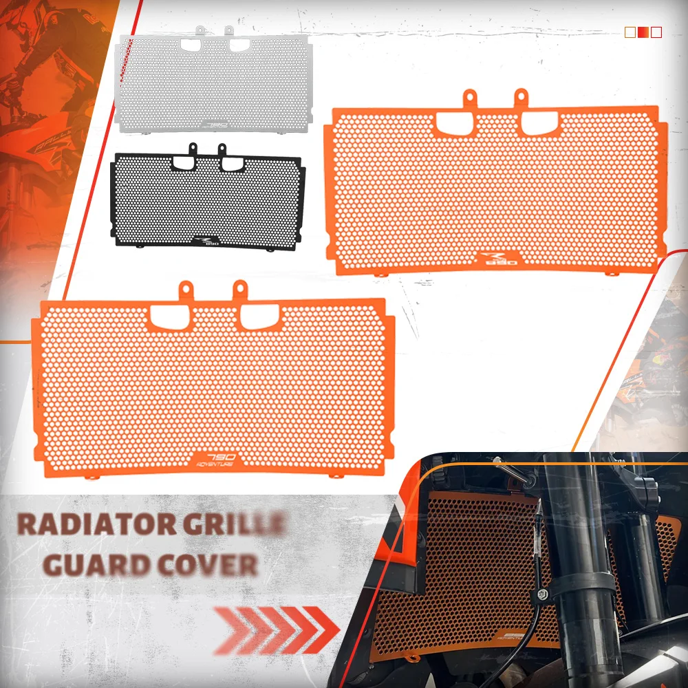 

Для 890 790 ADVENTURE R S ADV 2019-2023 890SMT 2023 2024 2025 мотоциклетная решетка радиатора, охлаждающая крышка, защита