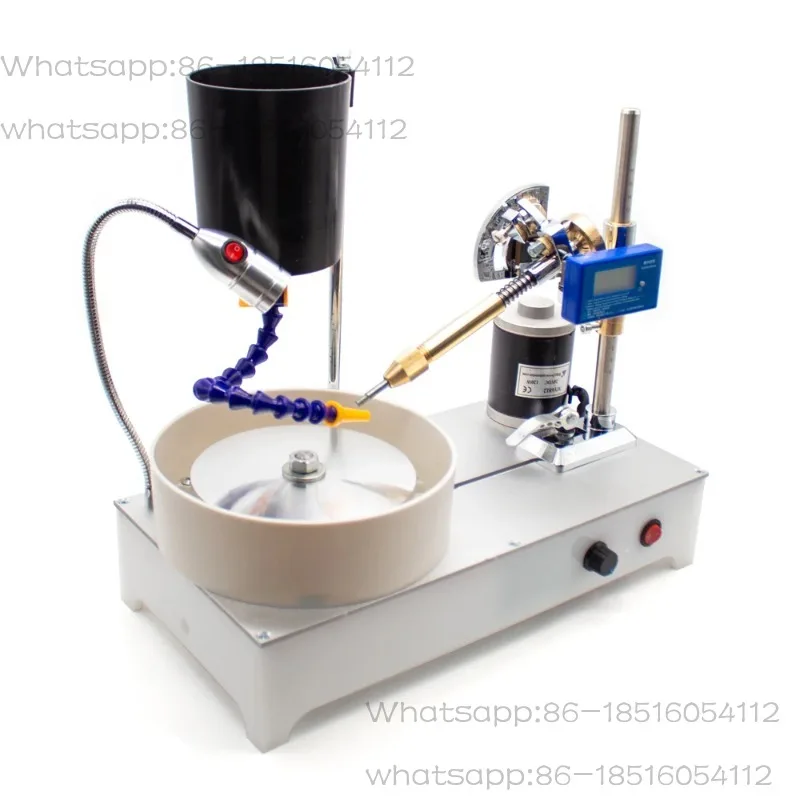 Gem Stone Grinding Faceting Machine Faceted Gem Polishing Machine Jewelry Polisher Flat Grinder Lapidary Machine 2800RPM 120W