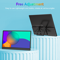 VEOUT 15.6 inch 1080P IPS LCD FHD External Monitor 60HZ Gaming Second Screen for PC Compatible with Laptop Desktop Computer