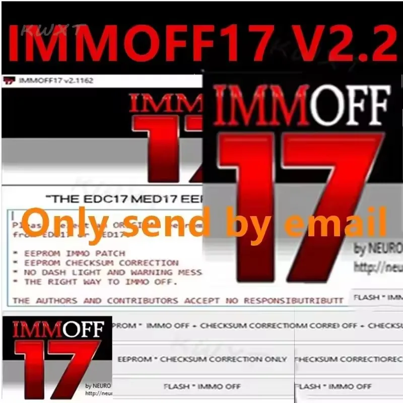 ECM TITANIO 1. 61+ IMMOFF17 + IMMO SERVICE TOOL V1.2 + AETOOL REMOVER V1.3 AETOO con keygen Immo Off Ecu programa software ele