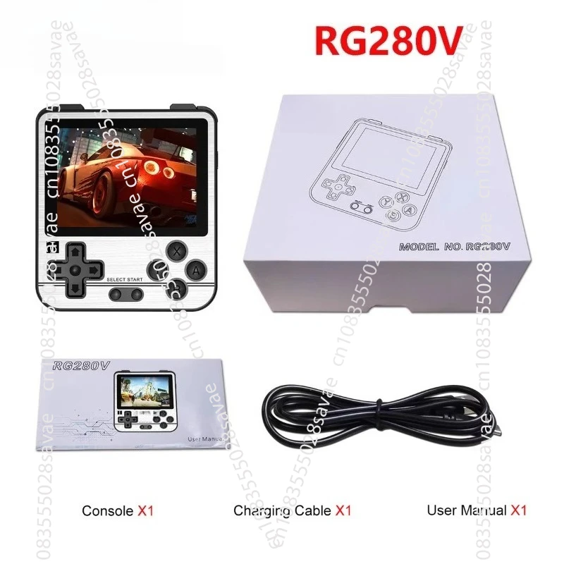 RG280V Open Source Handheld Retro Game Console Support TF card expansion 2.5D visor
