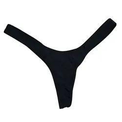 Sexy G String Thong Women Bathing Swimsuit Bottoms Cut Out Black Bikini Briefs Brazilian Bathers Knickers Sexy Ladies Swimwear