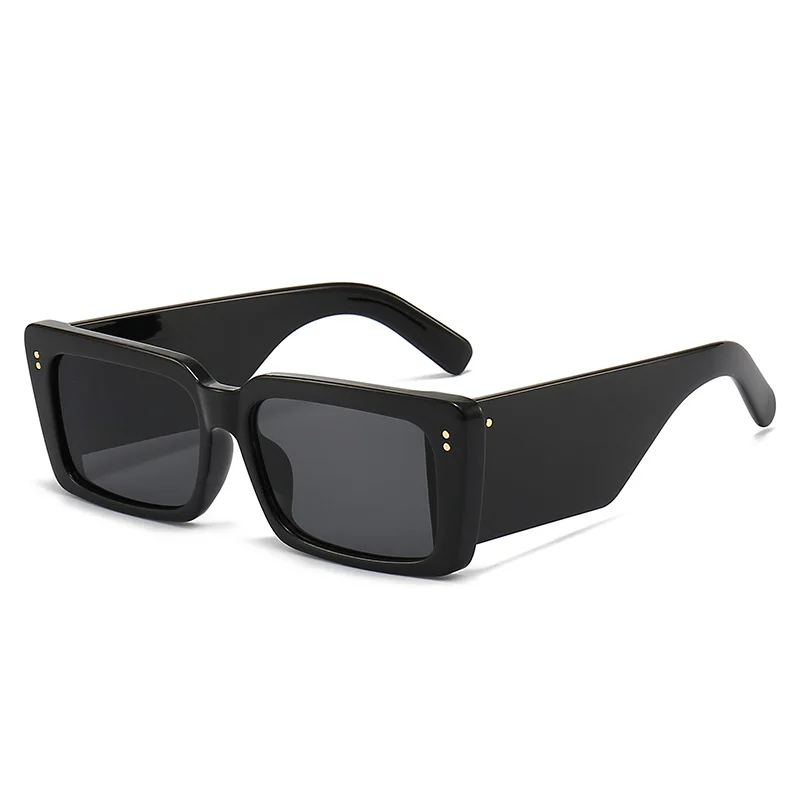 Gafas de sol cuadradas para hombre y mujer, lentes de sol cuadradas con patas anchas, de viaje, UV400, de diseñador de marca Retro de lujo, nuevas