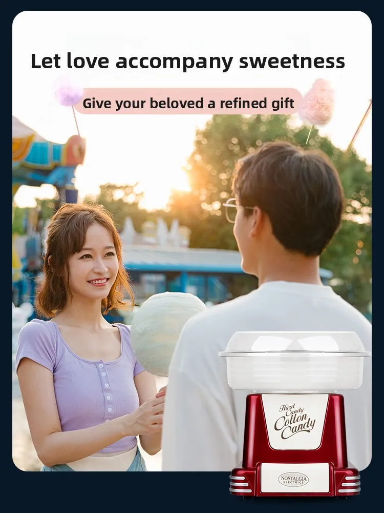 Mesin permen kapas hadiah kecil untuk anak-anak, hadiah ulang tahun untuk gadis berusia sepuluh tahun, hadiah kelulusan pusat perbelanjaan, hadiah Natal