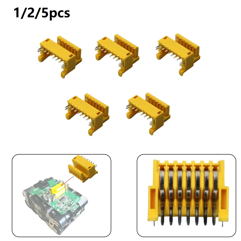 1/2/5 pces conector bloco terminal para 18v bl1850 bl1830 bateria li-ion placa pcb conector acessórios da ferramenta elétrica