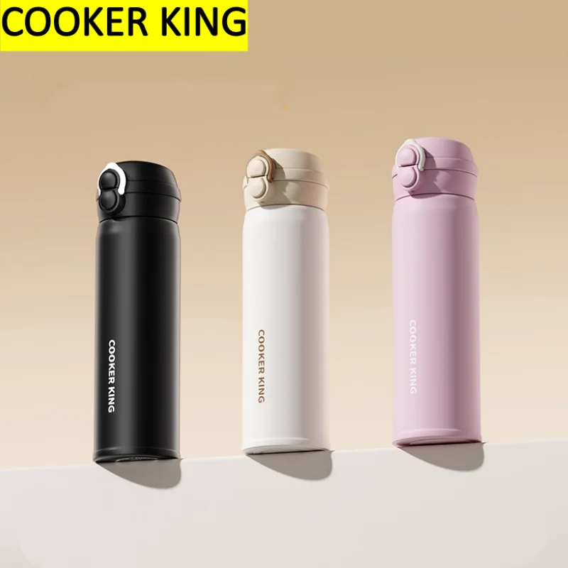 

COOKER KING 480 мл изолированная кофейная чашка из нержавеющей стали с герметичной крышкой, вакуумная многоразовая дорожная офисная кружка для горячей и холодной воды