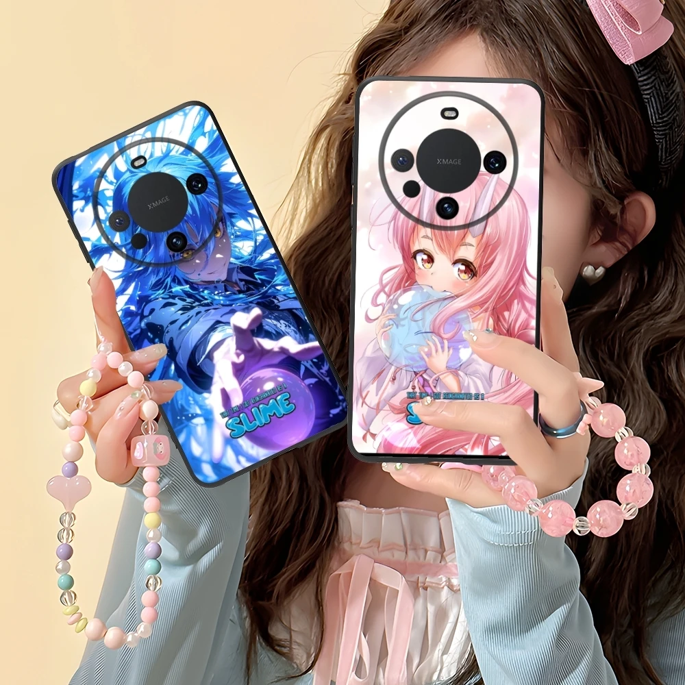 Slime Tensura Rimuru Mobile Phone Case for Huawei Mate 60 50 40 30 20 10 Pro Plus Lite E 5G Black Soft Phone Cover Shell