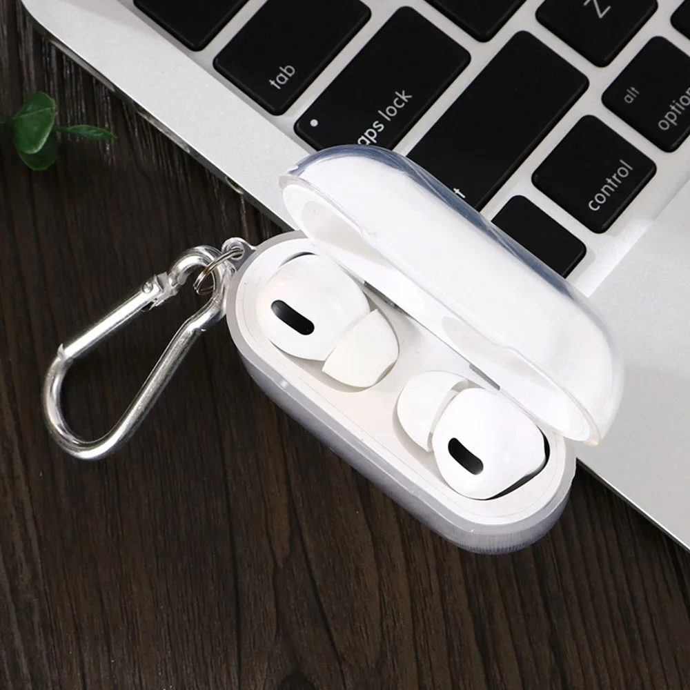 Case For AirPods 4 2024 Transparent Clear Earphone Cases For Apple AirPods 4th Generation Pro 2 3 Soft Headset Cover With Hook