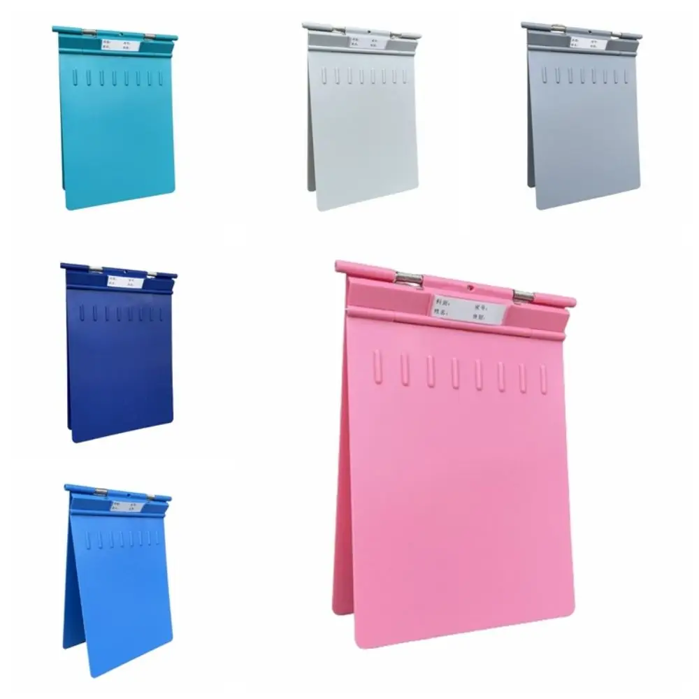 多目的 ABS 患者フォルダーカラフルな A4 クリップボードフォルダー実用的な耐久性のある折りたたみファイルフォルダー事務用品