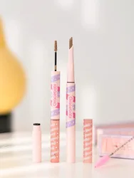 Gracebabi 2-In-1 Eyebrow Pencil Dye Cream Blade Brush Dual Head Dual Effect Three-Dimensional Waterproof