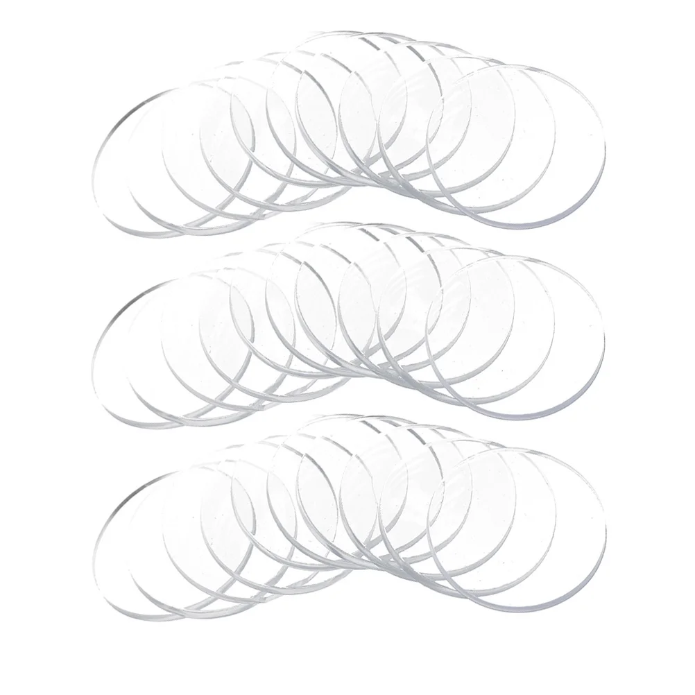 

30Pcs Glass Spacers Anti-Skid Transparent Bumper Clear Glass Bumpers Flexible Design Wear Resistant Non-Slip Spacer