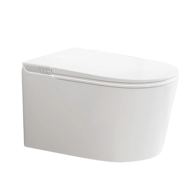 Intelligent One Piece Auto Sensor Flush Electric Bathroom Toilet Bowl Smart Commode with Remote Control Seat Heating Function