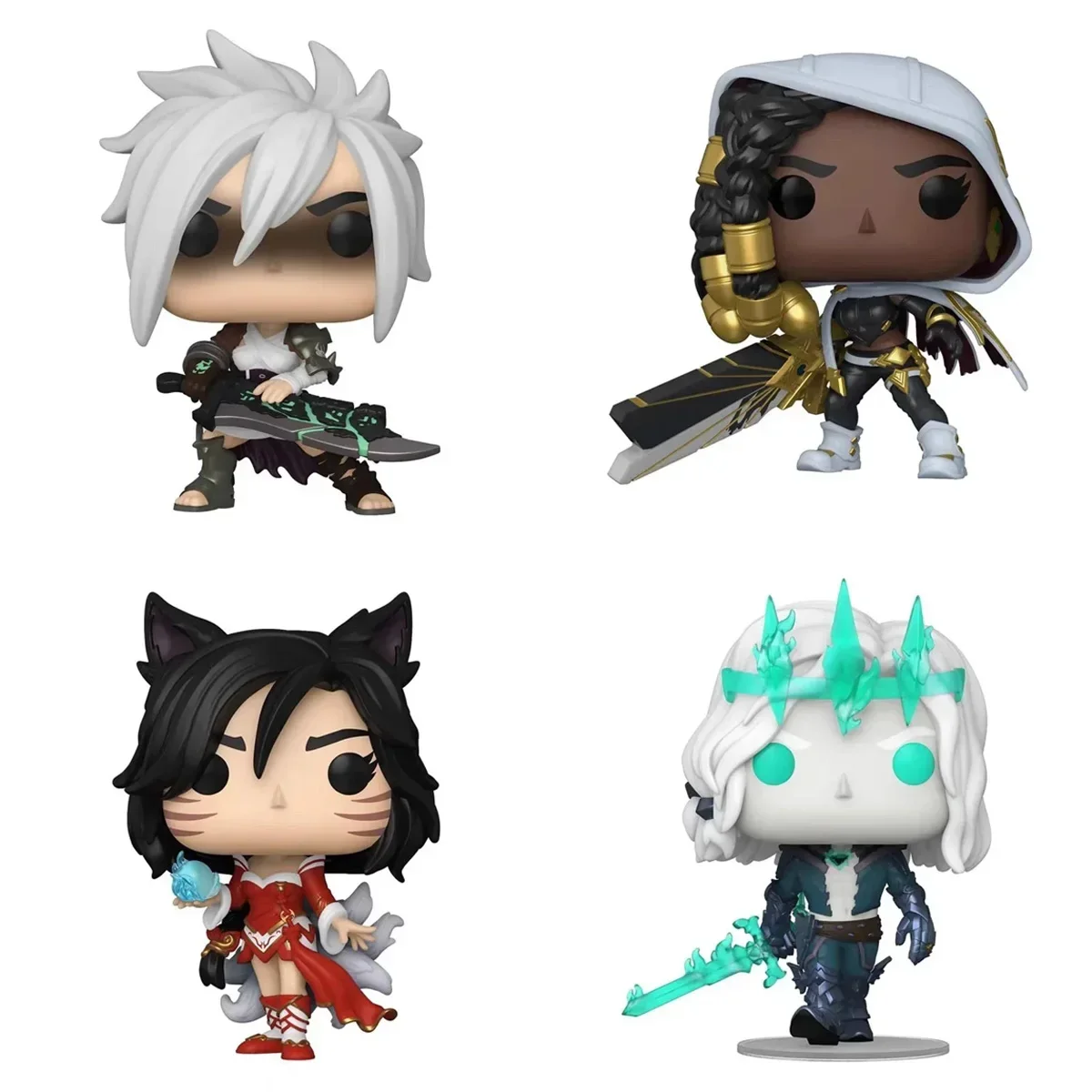 In Stock Funko Pop League of Legends Battle Two Cities Ahri Viego Senna Riven Model Christmas Gift League of Legends Figurines