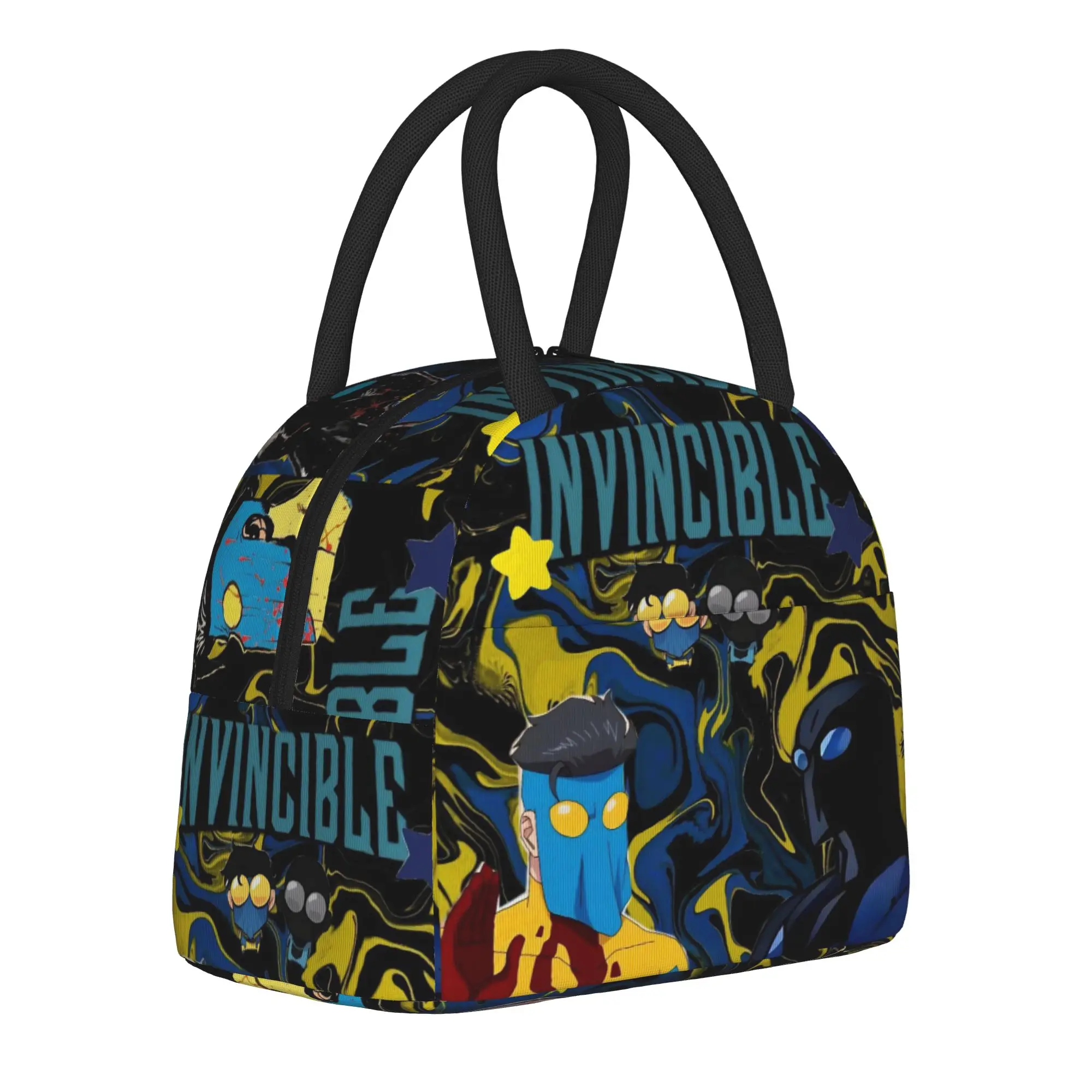 Invincibles Comic Thermal Insulated Lunch Bag for School  Portable Food Bag Men Women Cooler Thermal Lunch Boxes