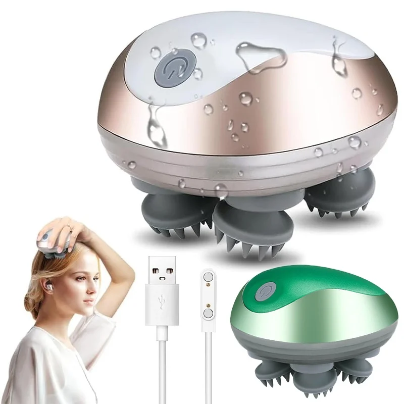 

Electric Head Massager Mutifunction for Cats Dogs Pets Scalp Massager Rechargeable Massage Contacts Body Relax Health Care