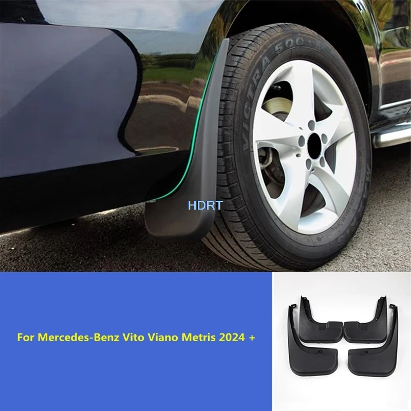 For Mercedes-Benz Vito Viano Metris 2024 + Car Style Front Rear Wheel Fender Mudguard Mud Flap Guard Splash Flap Mudguard Cover